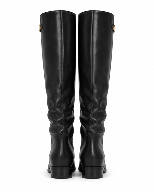 Knee-High Riding Boots - Black