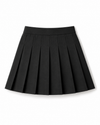 Narrow Waistband Pleated Mini Skirt - High Waist