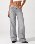 Low Waist Wide Leg – Washed Grey