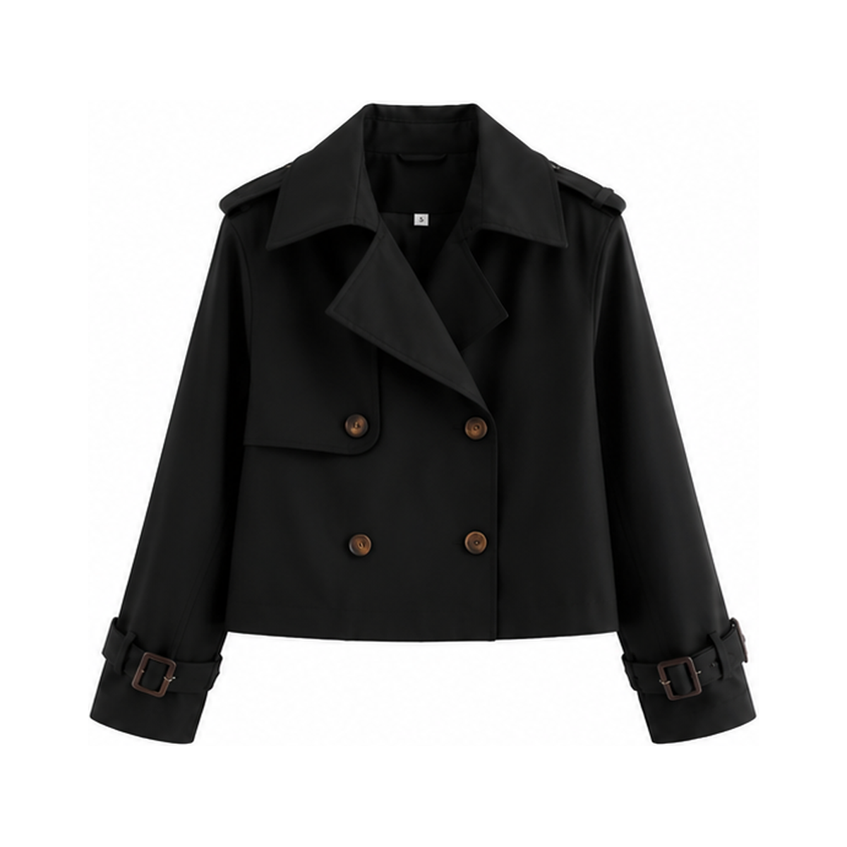 Vintage Cropped Trenchcoat - boxy-fit