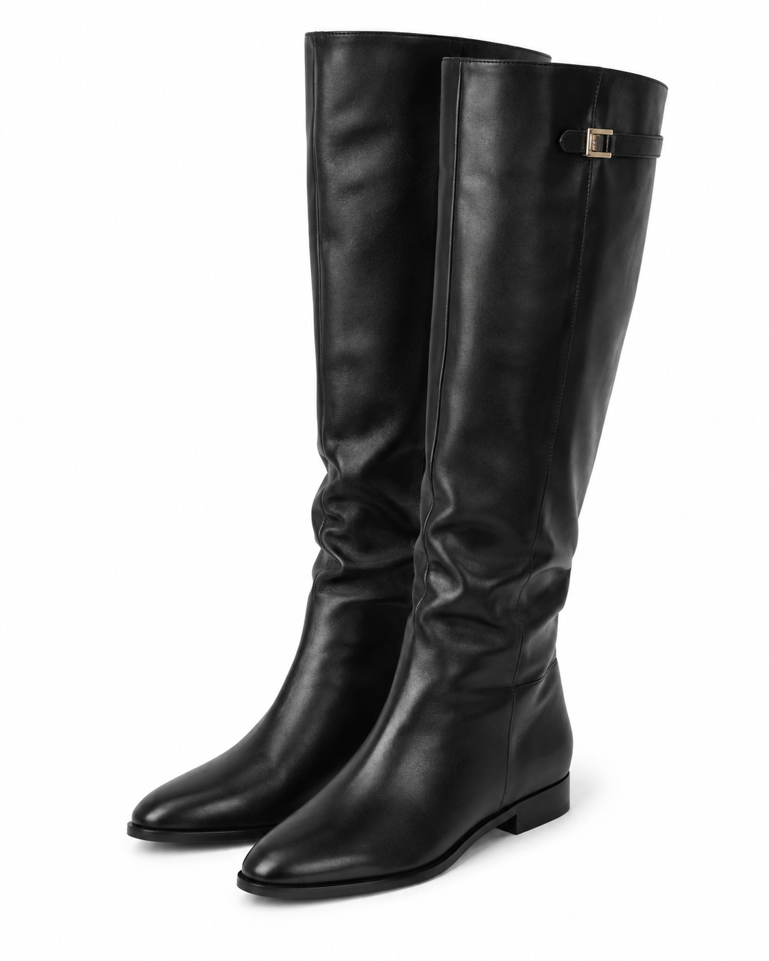 Knee-High Riding Boots - Black