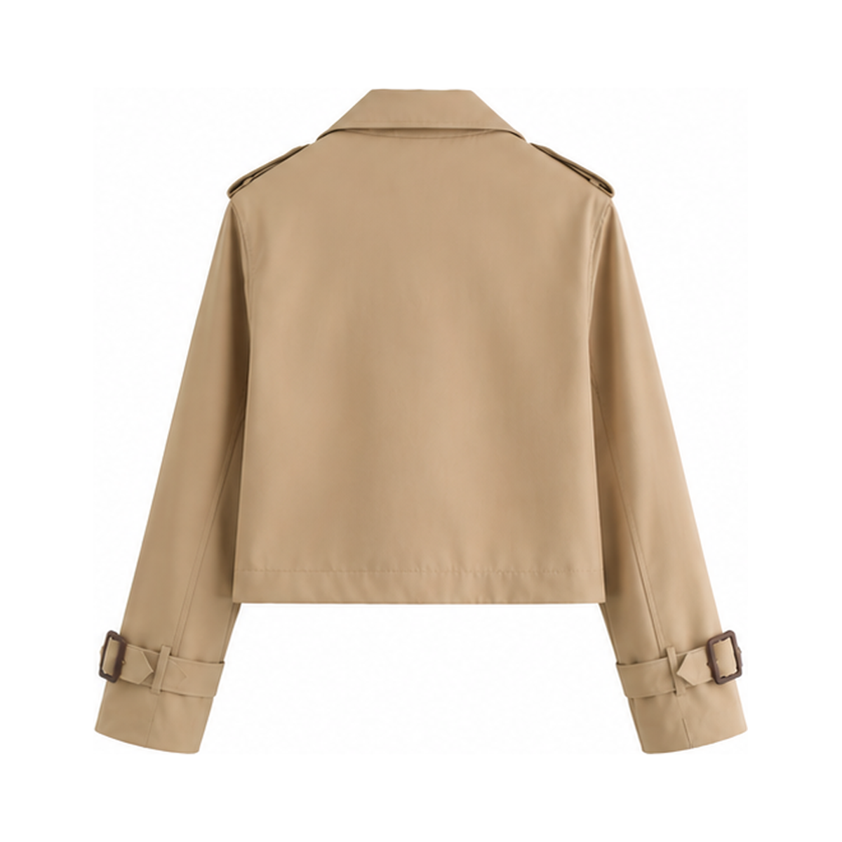 Vintage Cropped Trenchcoat - boxy-fit