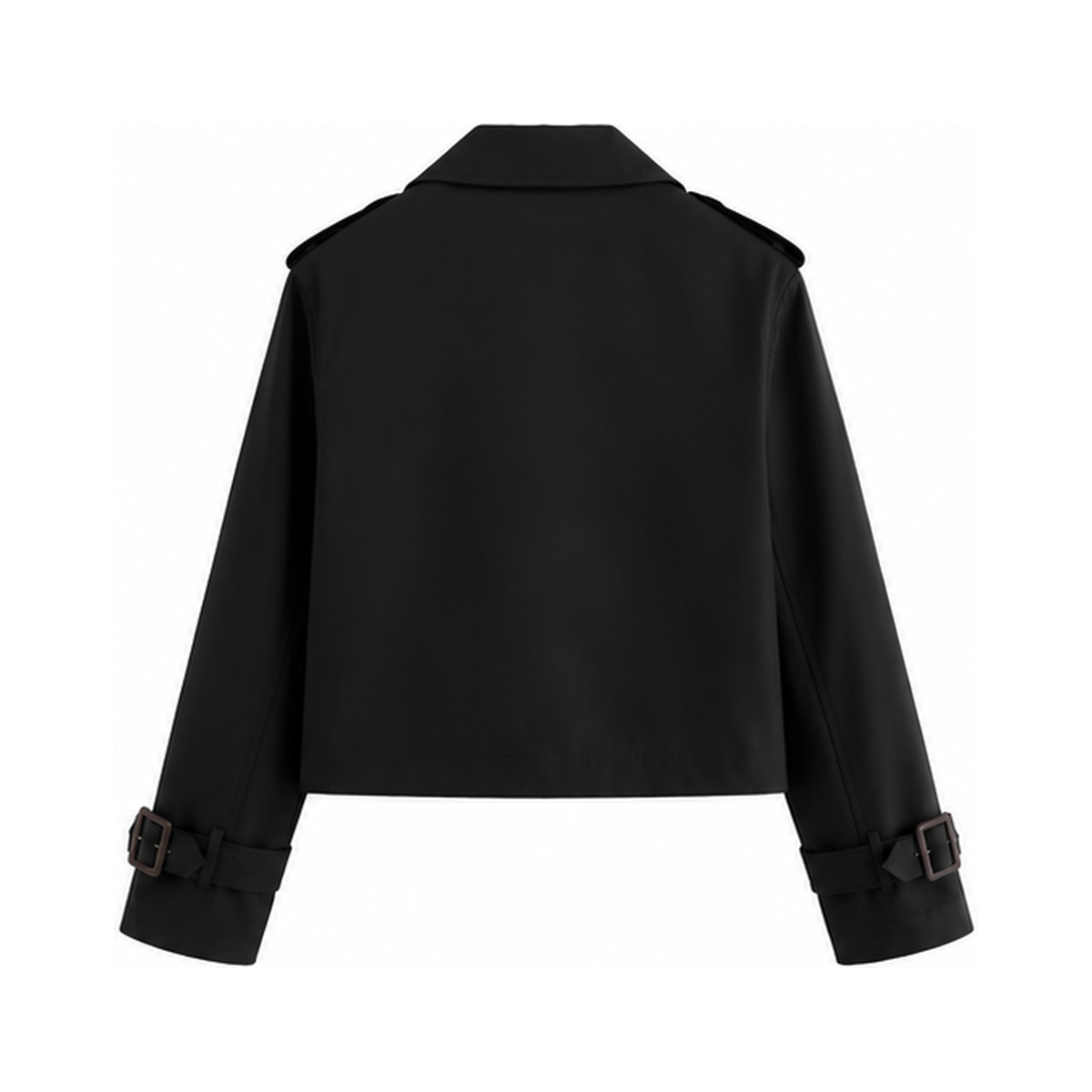 Vintage Cropped Trenchcoat - boxy-fit