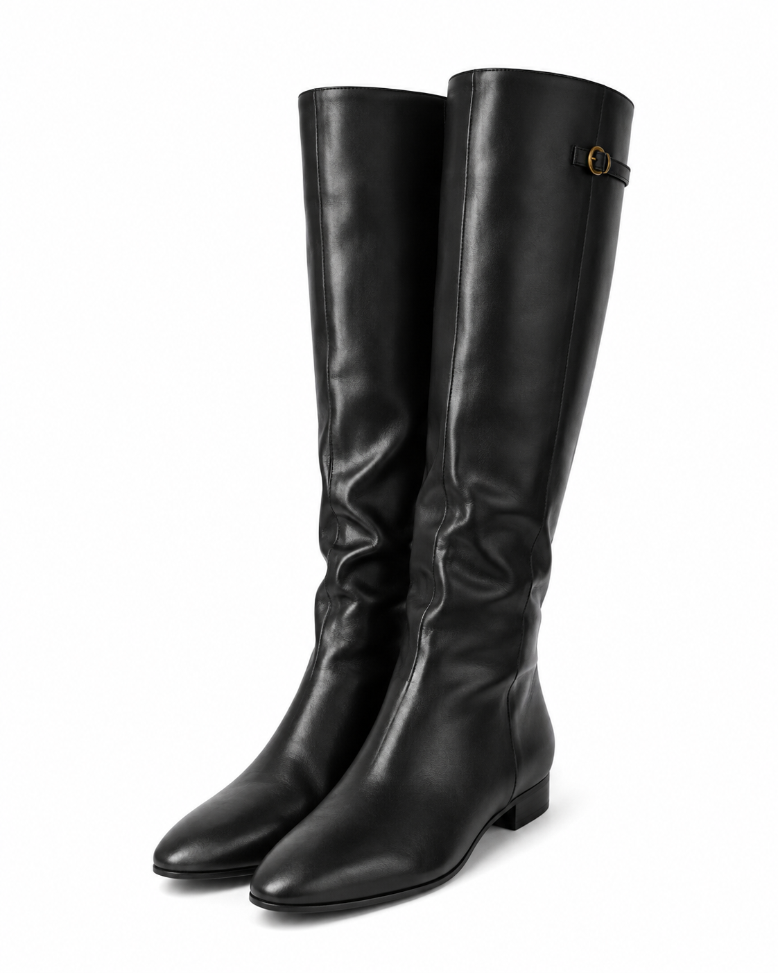 Knee-High Riding Boots - Black