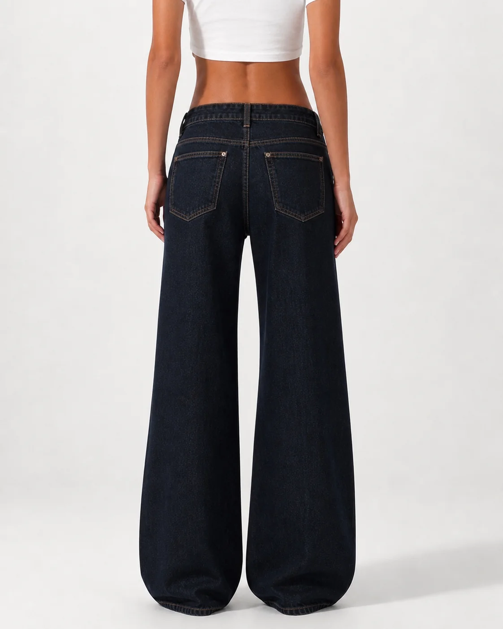 Low Waist Wide Leg – Dark Blue