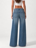 Low Waist Wide Leg – Light Blue Wash