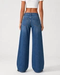 ⁠Low Waist Wide Leg – Rich Indigo